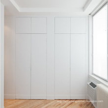 Bedroom wooden door designs interior apartment panel invisible door with hardware